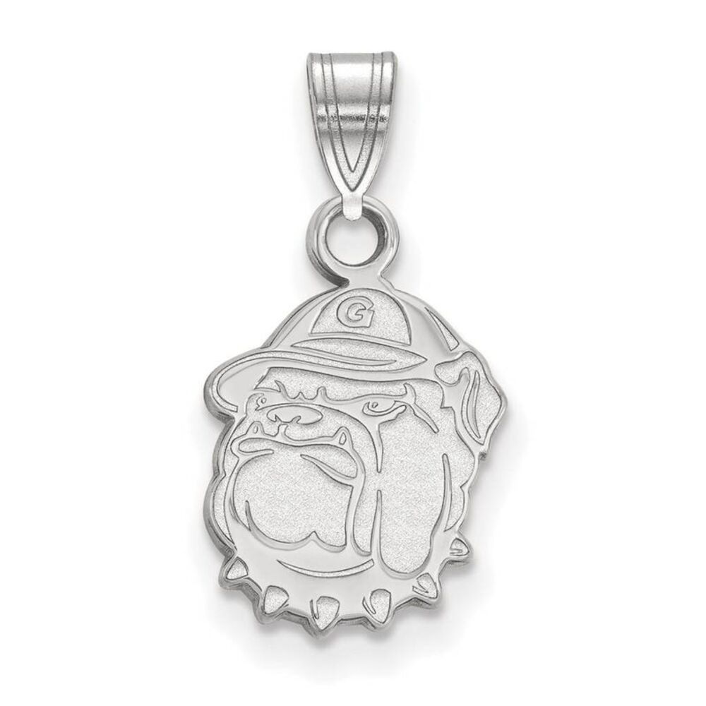 14k White Gold Georgetown U Small Pendant
